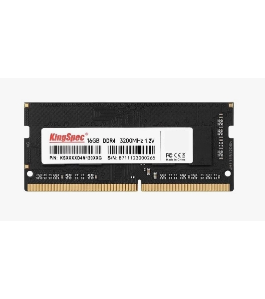 Оперативная память KingSpec, DDR4, 16GB (1x16 GB), 3200 MHz, CL17, SO-DIMM