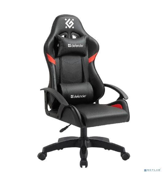 Кресло игровое Defender Sharm черный/крас, класс 2, PU