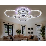 Потолочный светодиодный светильник FA413/4+2 CH хром 132W 840*600*120 (ПДУ РАДИО 2.4G), фото4