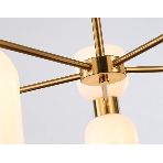 Люстра Ambrella light LH56093/10 BS/FR латунь/белый матовый E14*10 max 40W D700*510, фото3