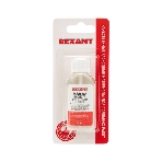 Флюс для пайки Rexant, паяльная кислота, 30 мл, с кисточкой, флакон, блистер, фото 1