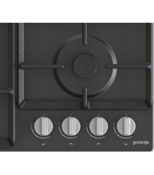 Газовая варочная панель Gorenje G641EXB, 4 конфорки, металл, черный