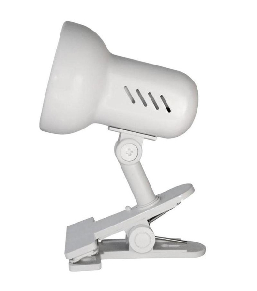 Лампа настольная Camelion H-035 С01 60Вт 220В белый метал.