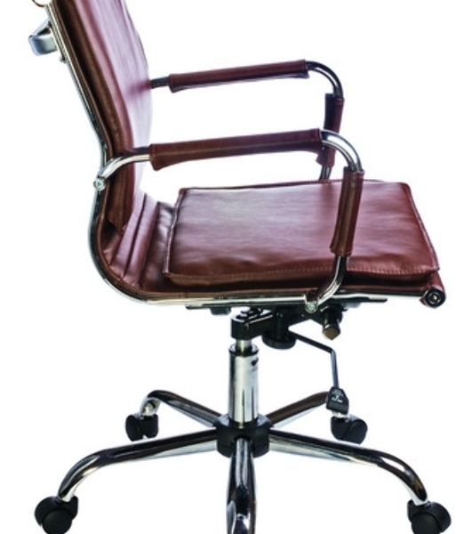Кресло Бюрократ CH-993-Low/Brown коричневый, экокожа