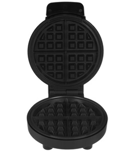 Вафельница BQ ST1009 черный/стальной, WAFFLE. 1000 Вт, приготовление 4 вафель одновременно, антипригарное покрытие панелей Non-Stick PRO, равномерный нагрев, теплоизолированная ручка, противоскользящие ножки, 2 индикатора работы: нагрева и питания, диапазон температур нагрева: 230 °С, материал корпуса: металл, бакелит, материал панелей : металл, размер рабочей поверхности: диаметр 190 мм, количество панелей: 2, вид панелей: венские вафли, длина шнура: 0.7 м, напряжение: 220-240 В, 50-60 Гц, защита от поражения электротоком: класс I'