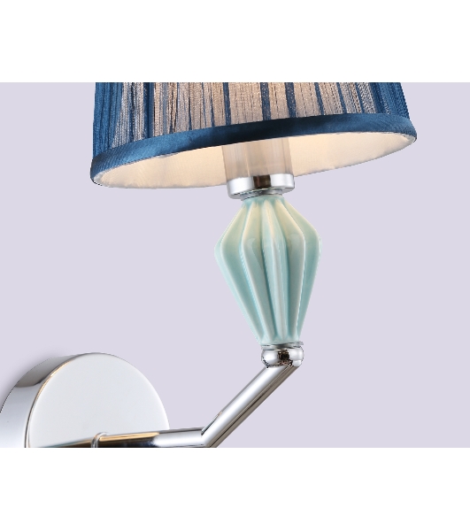 Настенный светильник Ambrella light LH75065 CH/DB хром/темно синий E14 max 40W 230*150*300