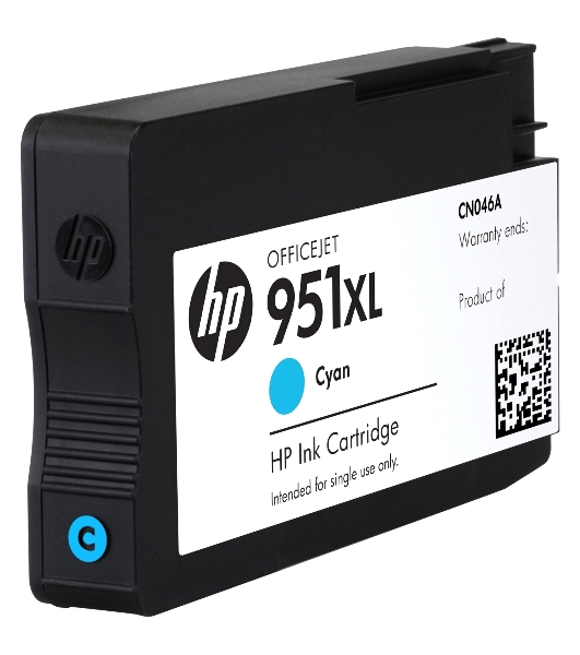Картридж струйный HP 951XL CN046AE голубой для HP OJ Pro 8100/8600 (1500 стр.)