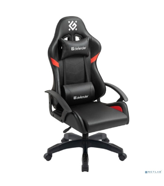 Кресло игровое Defender Sharm черный/крас, класс 2, PU
