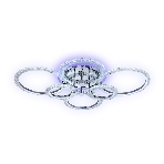 Потолочный светодиодный светильник FA413/4+2 CH хром 132W 840*600*120 (ПДУ РАДИО 2.4G), фото 1