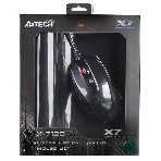 Мышь проводная + коврик A4Tech X-7120 черный, 2000 dpi, USB, кнопки - 7, фото16