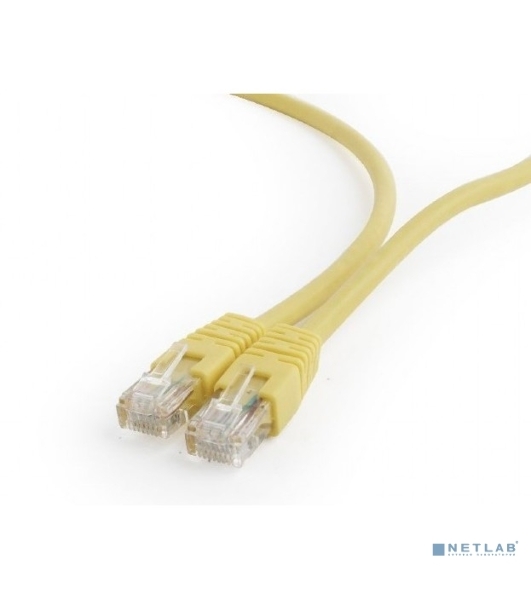 Патч-корд UTP Cablexpert cat.6, 0.5м, литой, многожильный, желтый