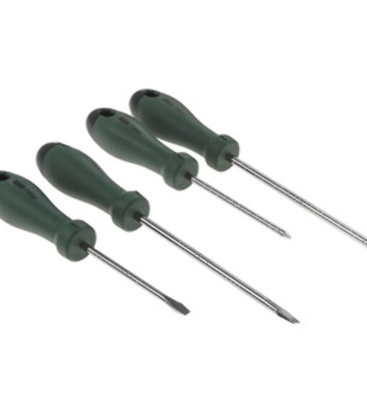 Отвертка Deli Набор отверток ';Home Series Green'; Deli HT1004L 4шт SL5x100+SL6x150+PH1x100+PH2x150, эксклюзивный дизайн, рукоятка из высококачественного софттач пластика