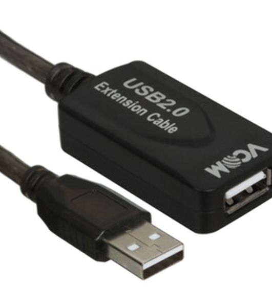 Кабель VCOM VUS7049-5M USB2.0-repeater, удлинительный активный Am-->Af 5м