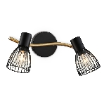 Светильник Ambrella light TR8660/2 BK/GD черный/золото E14/2 max 60W 330*100*170, фото7