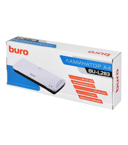 Ламинатор Buro BU-L283, 2 вала, A4, 125мкм, 250 мм/мин