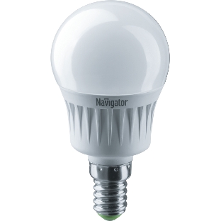 Лампа светодиодная Navigator NLL-G45-7-230-2.7K-E14 7 Вт шар 2700К теплый белый E14 500 лм 176-264В