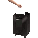 Шредер Fellowes PowerShred LX200 черный (секр.P-4)/перекрестный/12лист./22лтр./скрепки/скобы/пл.карты, фото9
