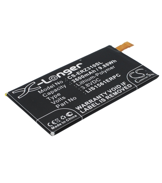Аккумулятор CameronSino CS-ERZ310SL LIS1561ERPC для Sony Xperia Z3 Compact D5803 LTE 3.8V, 2600mAh, 9.88Wh