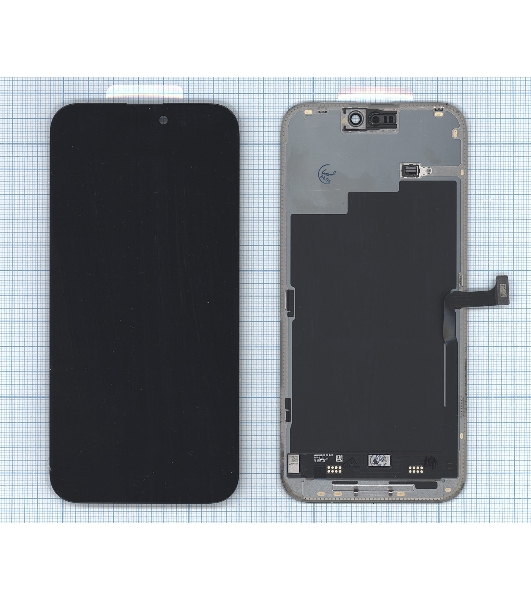 Дисплей (модуль) для Apple iPhone 15 Pro Max в сборе с тачскрином, черный (OR)