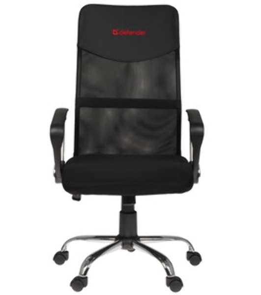Кресло Defender ATX черный, сетка, 120 кг, механизм качания