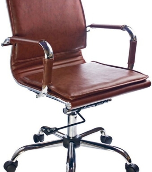 Кресло Бюрократ CH-993-Low/Brown коричневый, экокожа