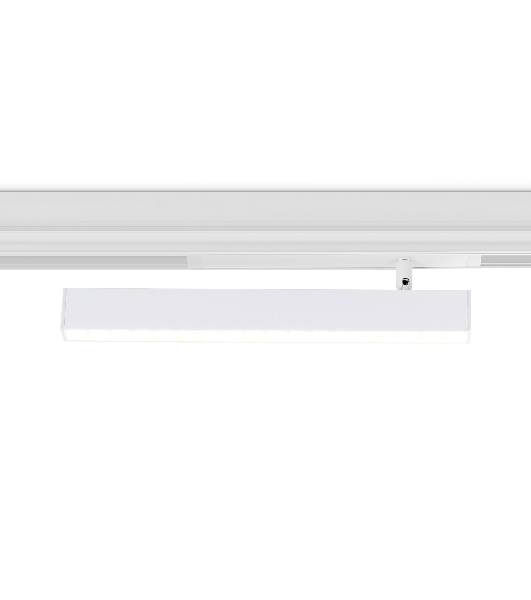 Управляемый светодиодный светильник для шинопровода Magnetic Ambrella light GL1351 WH белый IP20 18W 3000K-6400K 220V 24° 342*25*112 (Без ПДУ)