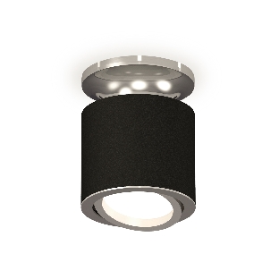 Светильник Ambrella Light XS7402081 SBK/PSL черный песок/серебро полированное MR16 GU5.3 (N7927, C7402, N7003)