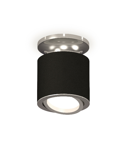 Светильник Ambrella Light XS7402081 SBK/PSL черный песок/серебро полированное MR16 GU5.3 (N7927, C7402, N7003)