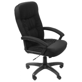 Кресло руководителя Бюрократ T-9908AXSN-Black черный 80-11, ткань, крестовина пластиковая