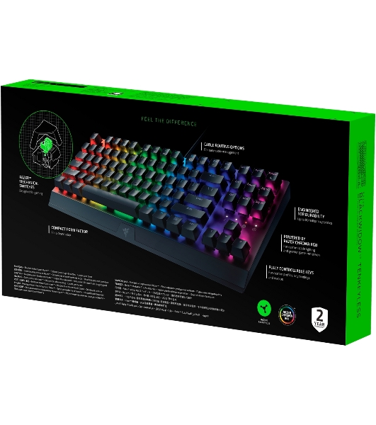 Клавиатура Razer BlackWidow V3 Tenkeyless проводная, USB, чёрный