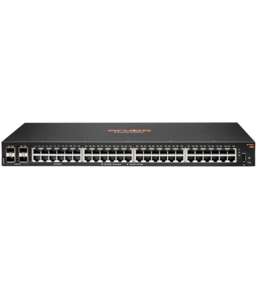 Коммутатор HPE Aruba 6100 48G 4SFP+, 48×1 Гбит/с + 4×10 Гбит/с SFP+, управляемый