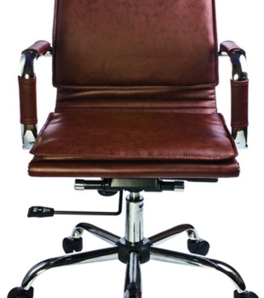 Кресло Бюрократ CH-993-Low/Brown коричневый, экокожа