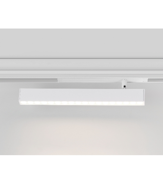 Управляемый светодиодный светильник для шинопровода Magnetic Ambrella light GL1351 WH белый IP20 18W 3000K-6400K 220V 24° 342*25*112 (Без ПДУ)