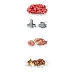 Мясорубка электрическая Bosch MFW 66020 белый/серый, 1800 Вт, 3.0 кг/мин, реверс, защита от перегрузки, насадки - 5, фото15