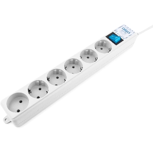 Фильтр-удлинитель PowerCube PRO (SPL(5+1)-16B-P-3M) 3.0 м, LC контур - подавление В/Ч помех, 16А/3,5кВт