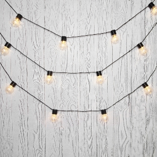Лофт-гирлянда Neon-night светодиодная 5 м, черный ПВХ, 20 LED, теплое белое свечение