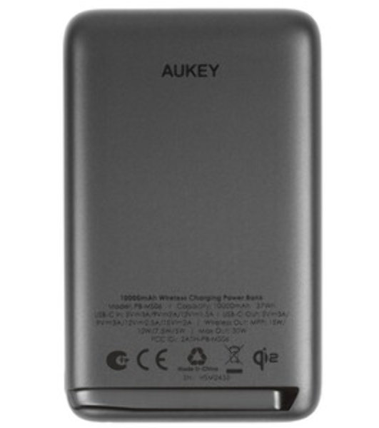Портативный аккумулятор Aukey Magnetic2 6700 Qi2