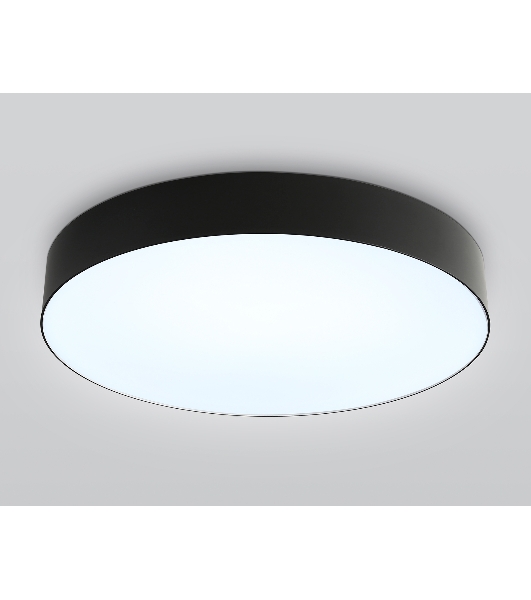 Потолочный светодиодный светильник Ambrella light FZ1365 BK черный IP20 60W 3000-6500K 490*80 (ПДУ ИК)