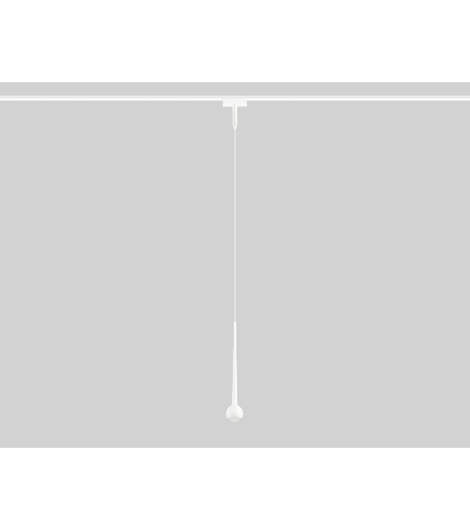Светильник трековый светодиодный GV1642 WH белый IP20 9W 4200K 48V D75*1500