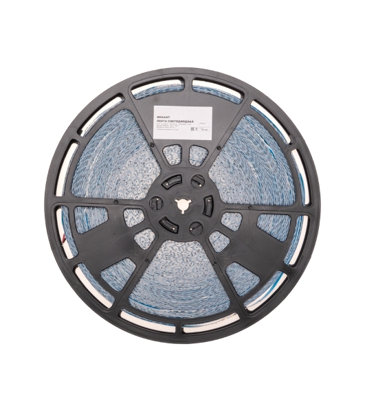 Лента светодиодная Rexant 12В, SMD2835, 14,4Вт/м, 120 LED/м, 4000K, 8мм, 50м, IP20
