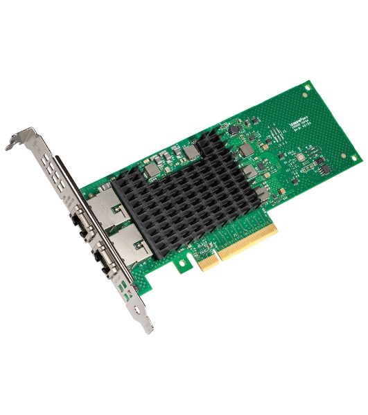 Сетевая карта Intel® Ethernet Network Adapter X710-T2L, Dual Ports RJ45, X710-AT2, 10GbE/5GbE/2.5GbE/1GbE/100Mb, PCIe v3.0 (8.0GT/s), QoS, VMDq, SR-IOV, iSCSI/NFS