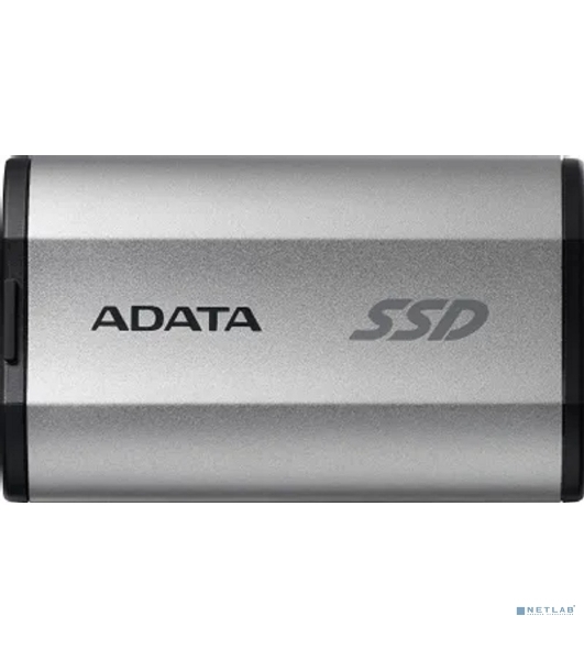 Внешний SSD ADATA SD810, 4Tb, USB 3.2 Gen 2x2 Type-C, R/W 2000/2000, серебристый
