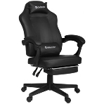 Кресло Defender CRUISER BLACK/RED черный/красный, экокожа, подставка для ног, фото18