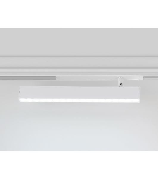 Управляемый светодиодный светильник для шинопровода Magnetic Ambrella light GL1351 WH белый IP20 18W 3000K-6400K 220V 24° 342*25*112 (Без ПДУ)