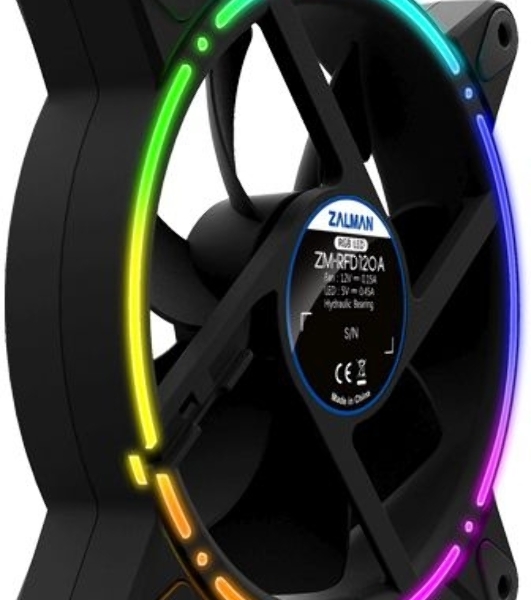 Вентилятор для корпуса Zalman ZM-RFD120A черный, 120 мм, 1500 об/мин, 25.6 дБ, 3 pin