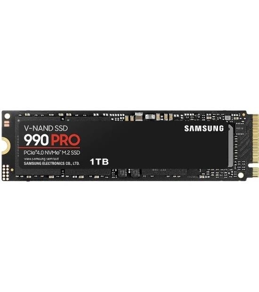 Накопитель SSD Samsung 990 PRO, 1000Gb, PCIe 4.0 x4, M.2 2280, NVMe, R/W 7450/6900