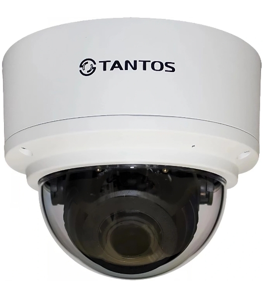Уличная 2 мегапиксельная купольная антивандальная IP-камера Tantos TSi-Ve25VPA 2.8-12 мм