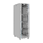 Шкаф телекоммуникационный 19' напольный 42U ExeGate EC-FS-42U.600.1000.G.V.GREY (19”, 42U, 600x1000x2054mm (ШхГхВ), передняя дверь закаленное стекло, задняя перфорированная дверь, съемные боковые панели, пыле- и влагозащита IP20, встроенный вентиляционный модуль, 1 полка в комплекте, светло-серый RAL 7035, 3 коробки), фото7