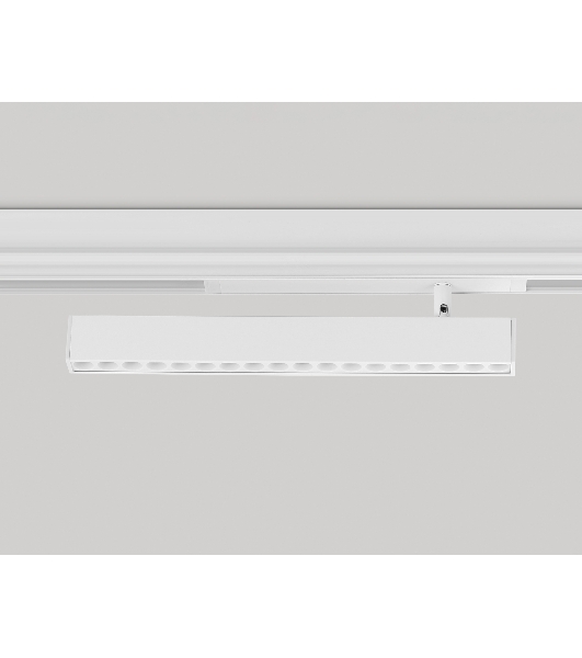 Управляемый светодиодный светильник для шинопровода Magnetic Ambrella light GL1351 WH белый IP20 18W 3000K-6400K 220V 24° 342*25*112 (Без ПДУ)
