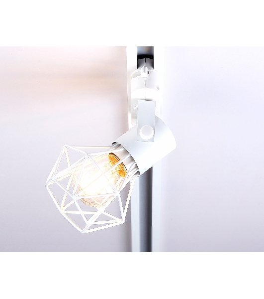 Трековый однофазный светильник Ambrella light GL5001 WH белый E27 max 40W D92*163